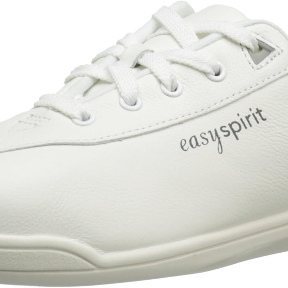 Womens Leather Walking Shoe Wide Fit Arch Support Rubber Sole Casual Comfort